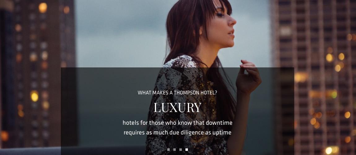 Thompson Hotels Website